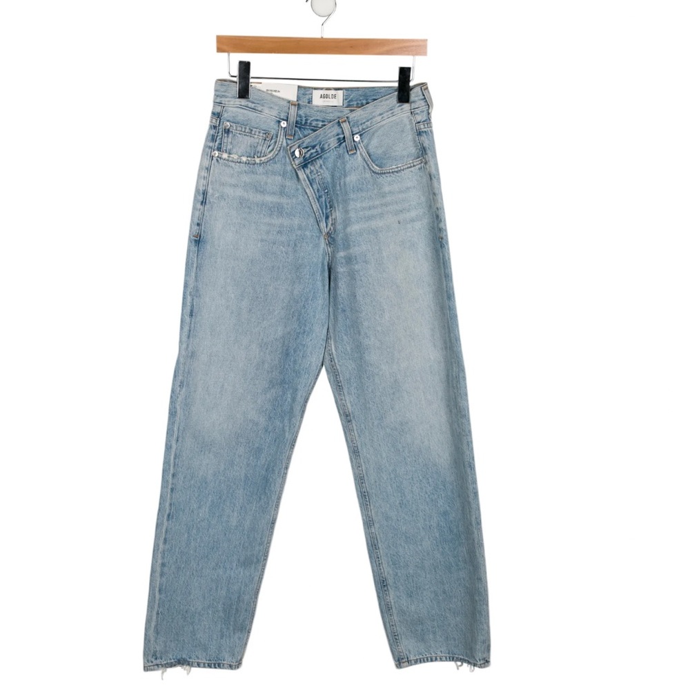 NWT AGOLDE Criss Cross Upsized Jeans in Suburbia Sz 26